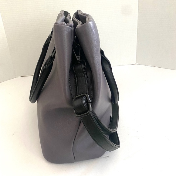 Pixie Mood Tote Handbag grey lavender vegan leather - Picture 3 of 11